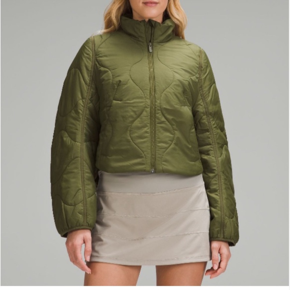 lululemon athletica ether Green Puffer Jacket Quilting
